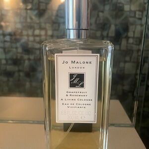 Rare! Jo Malone London Grapefruit and Rosemary Silver Cap Perfume Bottle 6.8 oz